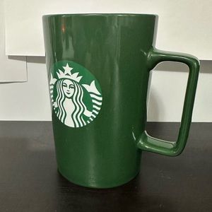 Green starbucks mug